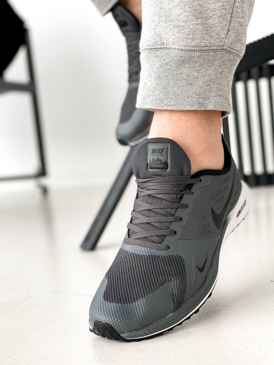Nike Zoom Grey White «Black Logo»