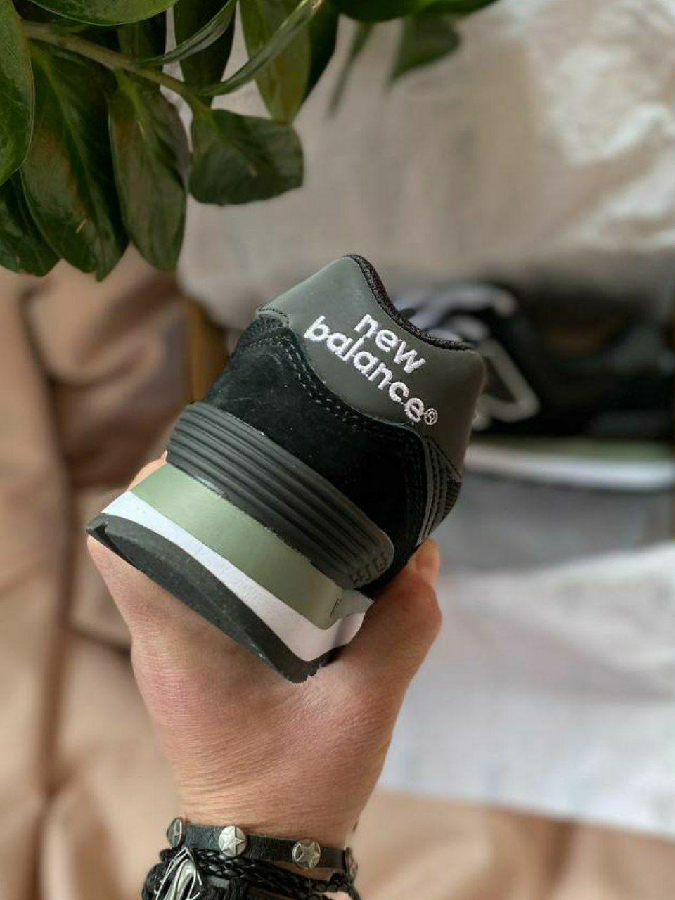 New Balance 574 Black Green