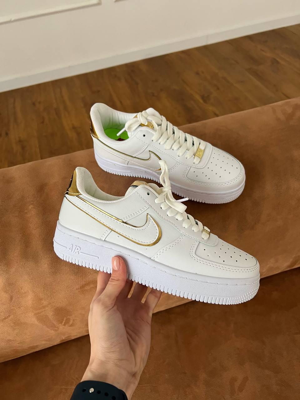 Nike Air Force 1 White Gold v2