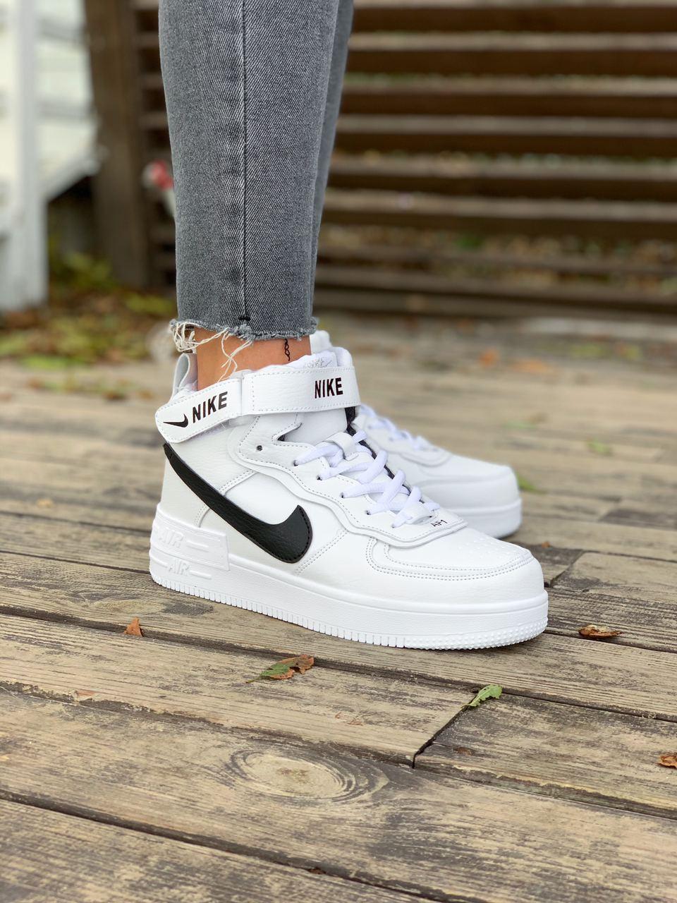 Nike Air Force Shadow White «Black Logo»