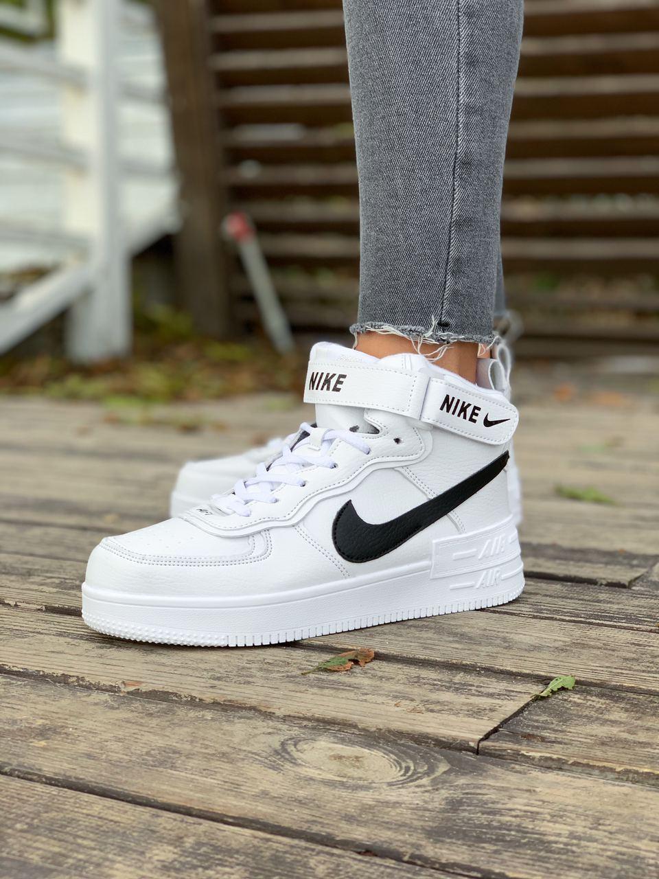 Nike Air Force Shadow White «Black Logo»