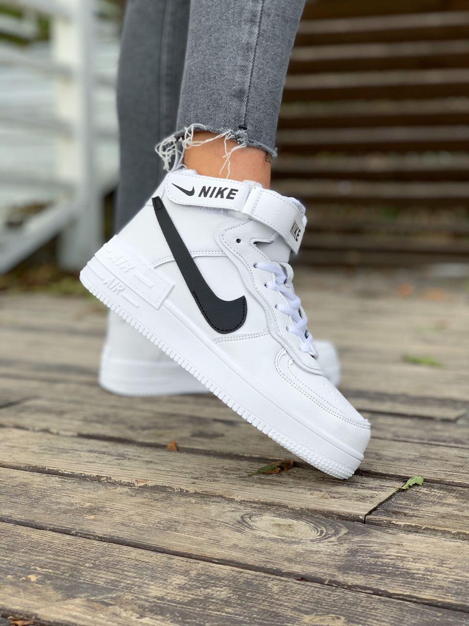 Nike Air Force Shadow White «Black Logo»