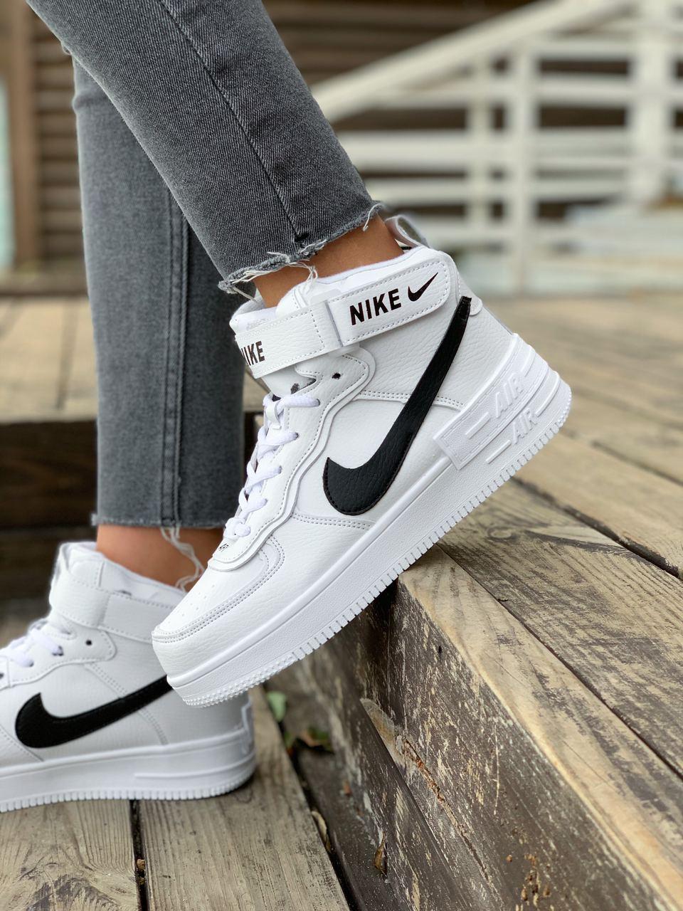 Nike Air Force Shadow White «Black Logo»