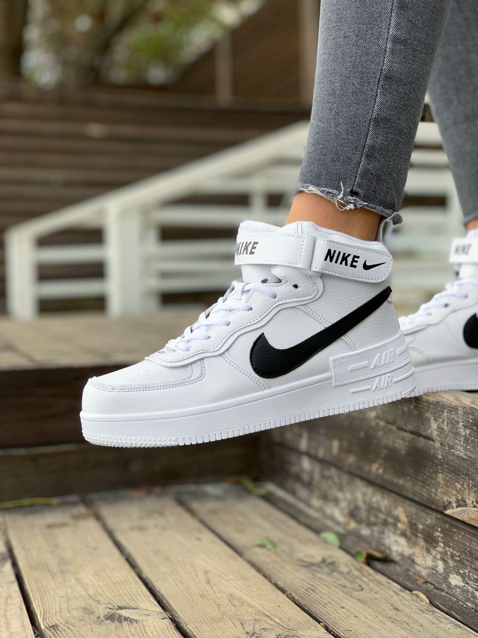 Nike Air Force Shadow White «Black Logo»