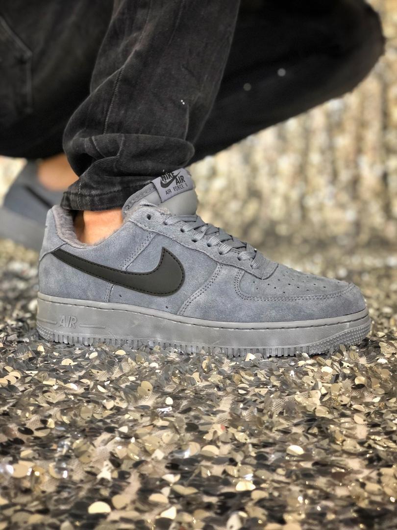Nike Air Force Grey Fur