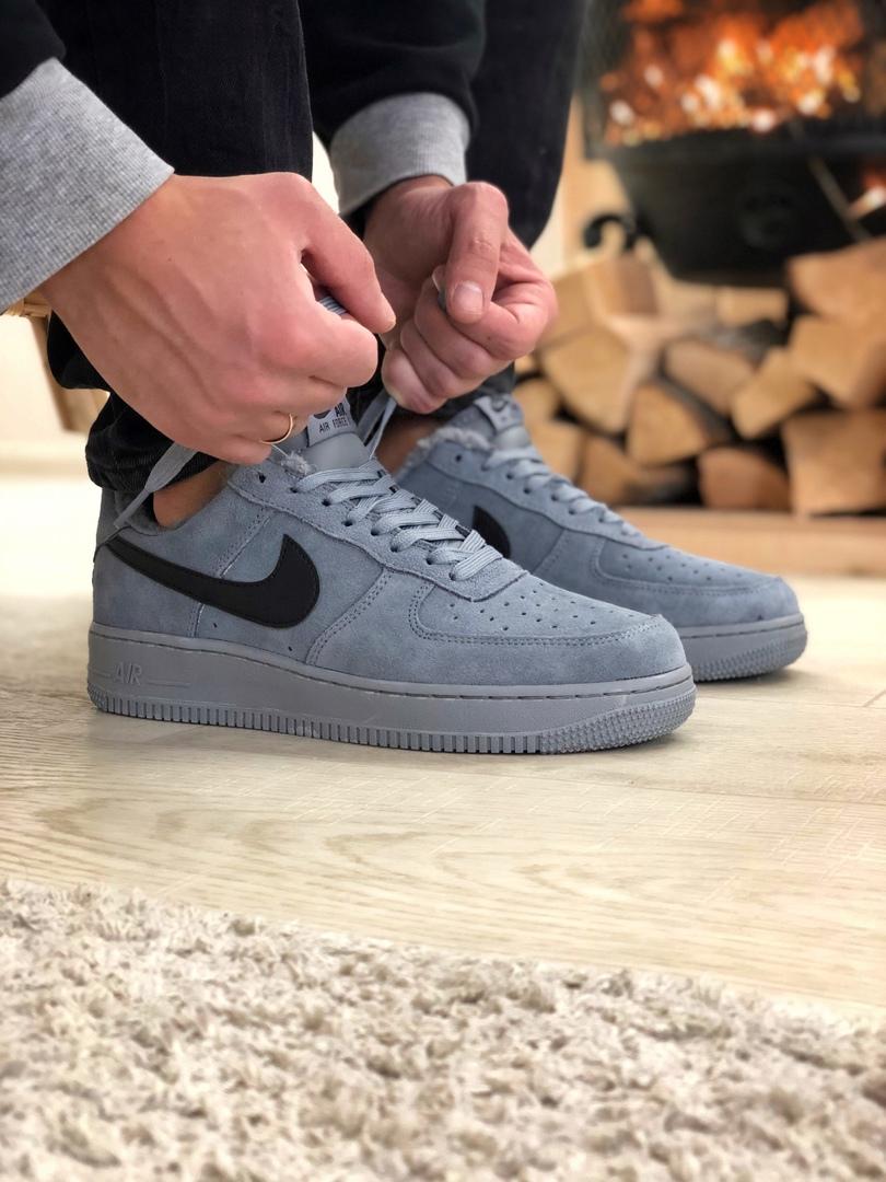 Nike Air Force Grey Fur