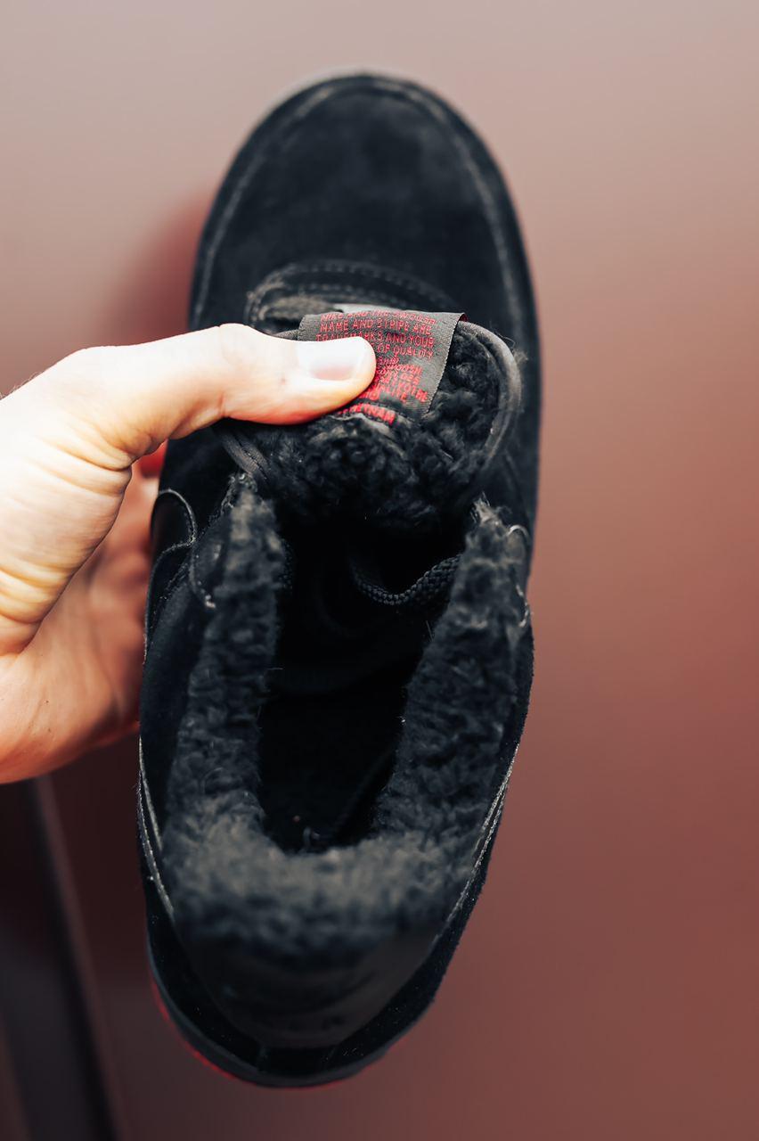 Nike Air Force 1 Black Red 1