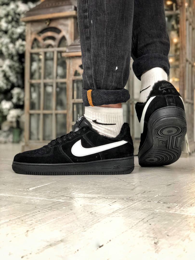 Nike Air Force 1 Black «White Logo»