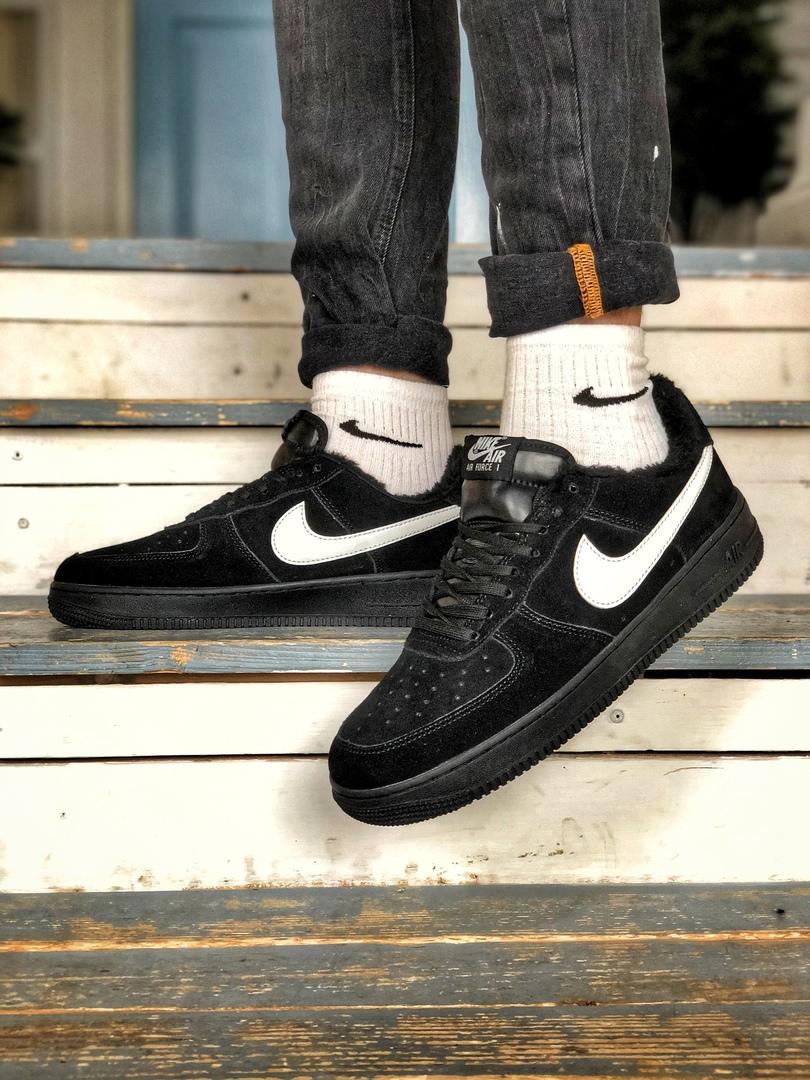 Nike Air Force 1 Black «White Logo»