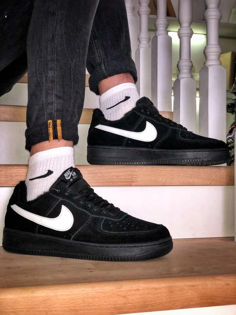 Nike Air Force 1 Black «White Logo»
