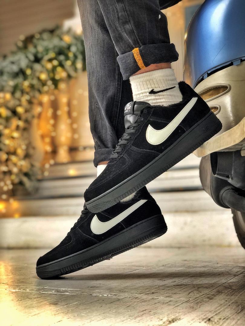 Nike Air Force 1 Black «White Logo»