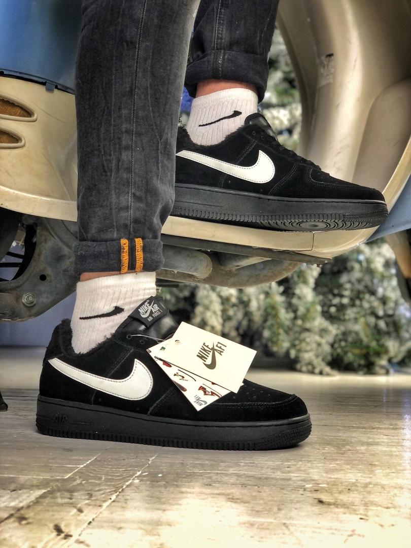 Nike Air Force 1 Black «White Logo»