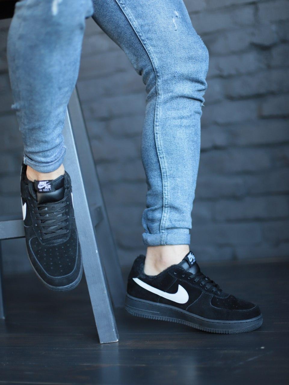 Nike Air Force 1 Black «White Logo»