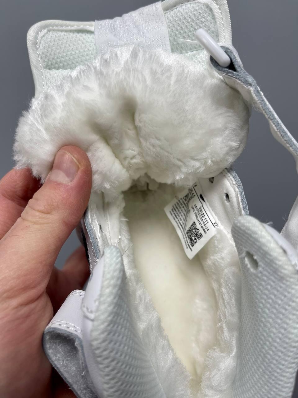 Nike Air Force 1 High White Black Logo Fur PREMIUM
