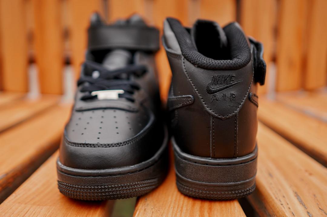 Nike Air Force 1 Mid Black Fur