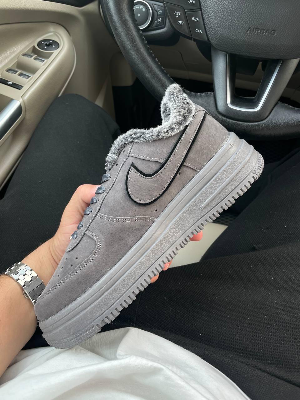 Nike Air Force 1 Grey Black Winter