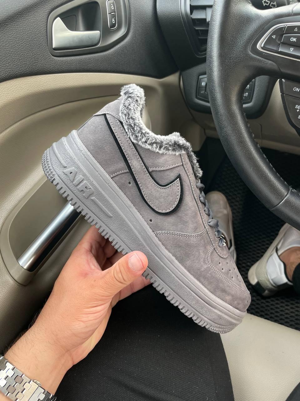 Nike Air Force 1 Grey Black Winter