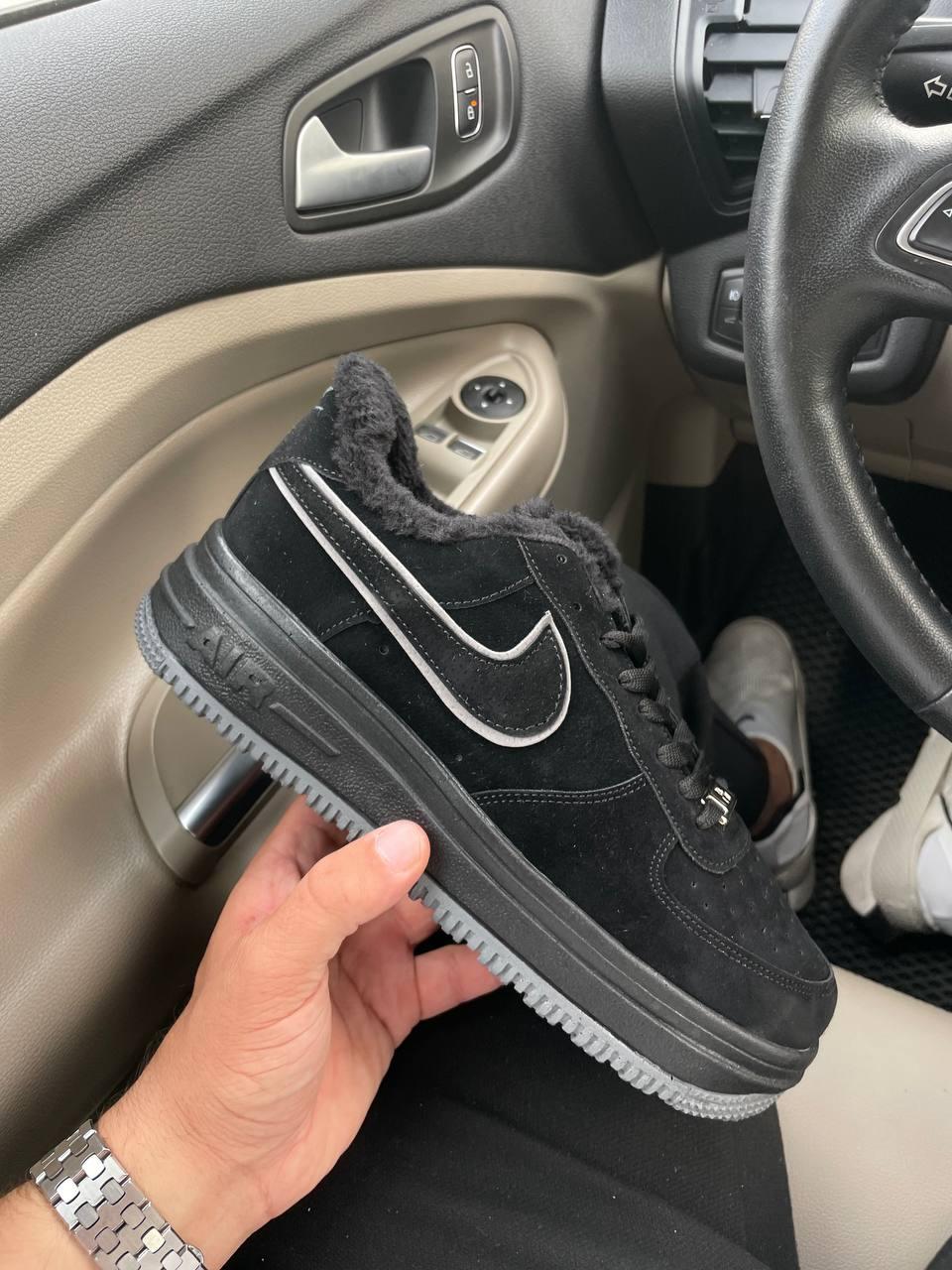 Nike Air Force 1 Black Grey Winter