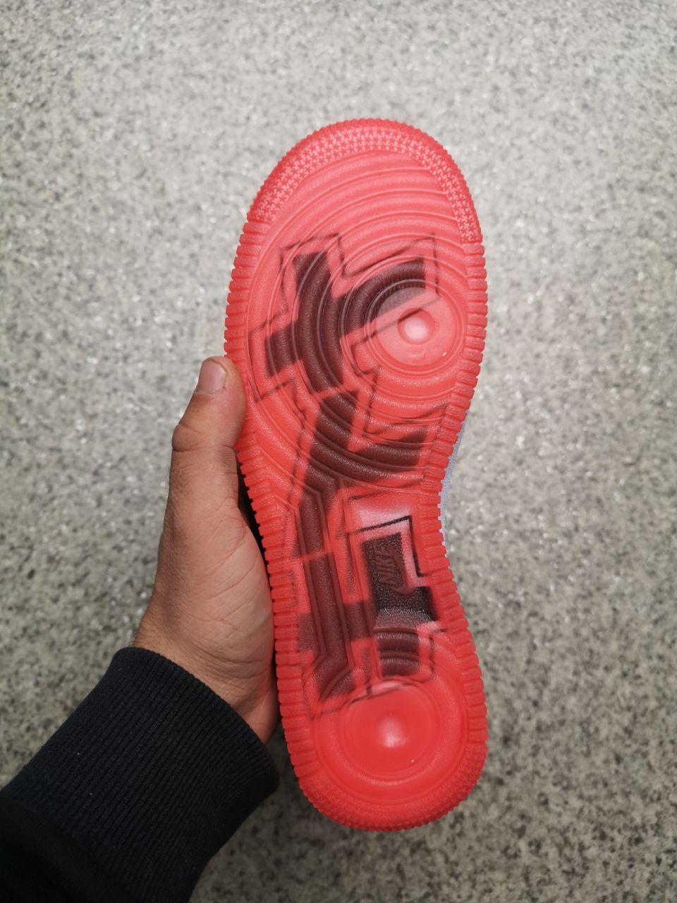 Nike Air Force 1 Black White Red 1
