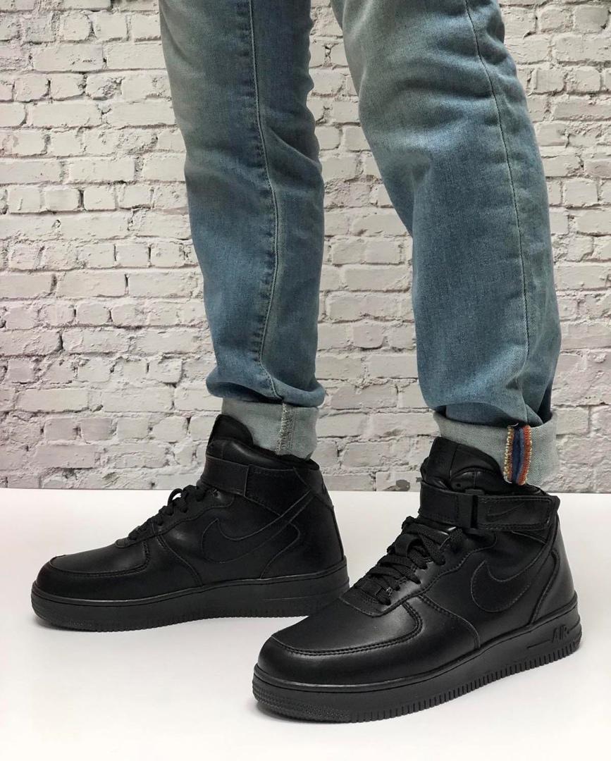 Nike Air Force High Winter Black