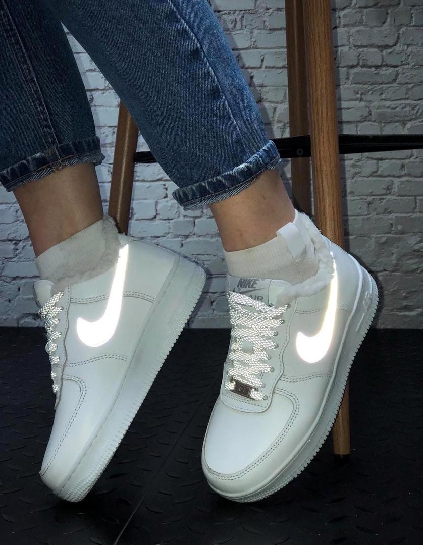 Nike Air Force Winter White Reflective