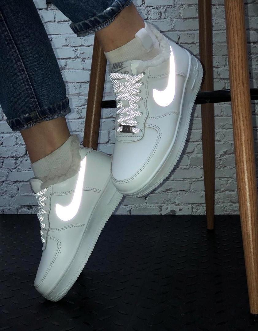 Nike Air Force Winter White Reflective