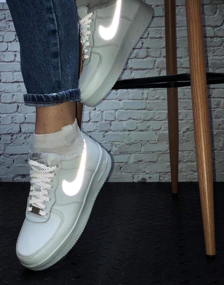 Nike Air Force Winter White Reflective