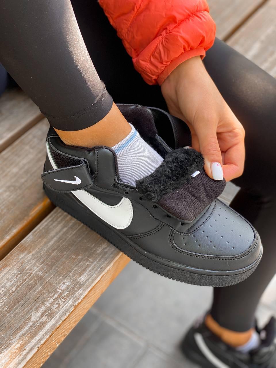Nike Air Force Mid Winter Black White
