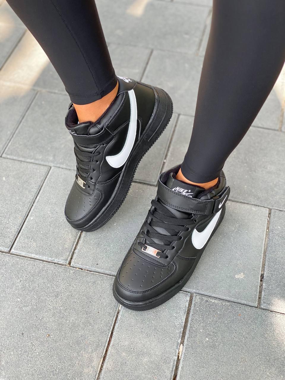 Nike Air Force Mid Winter Black White