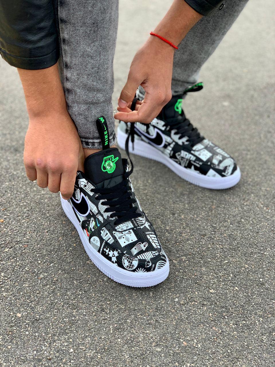 Nike Air Force 1 Black White 4