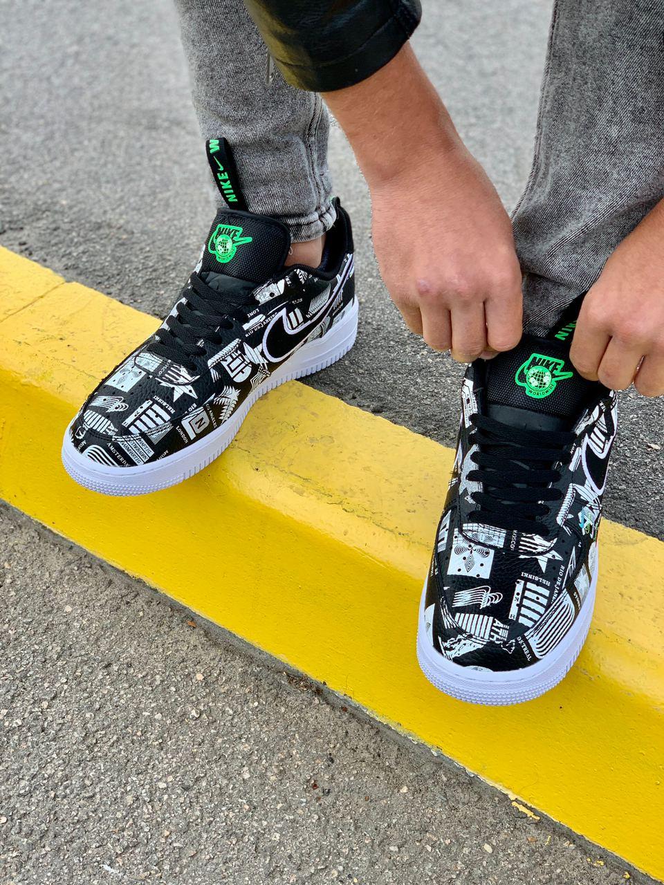 Nike Air Force 1 Black White 4