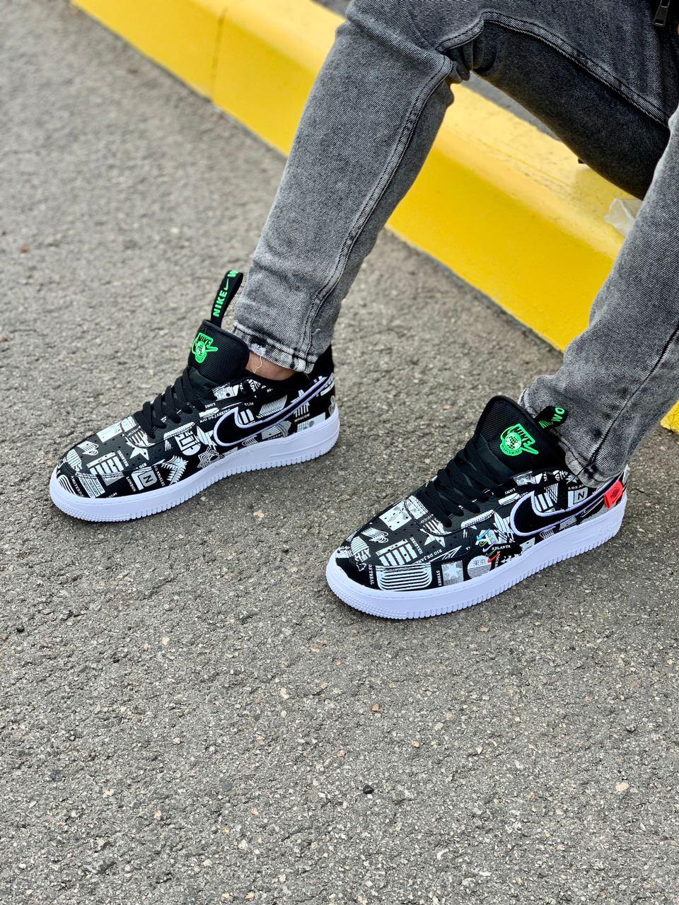 Nike Air Force 1 Black White 4