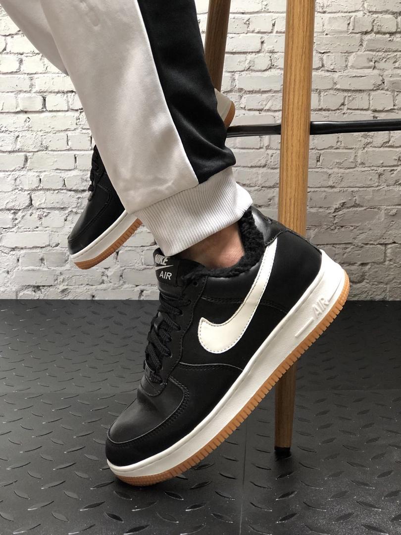 Nike Air Force Low Winter Black White Gum