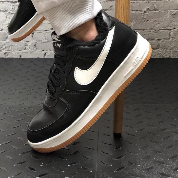 Nike Air Force Low Winter Black White Gum