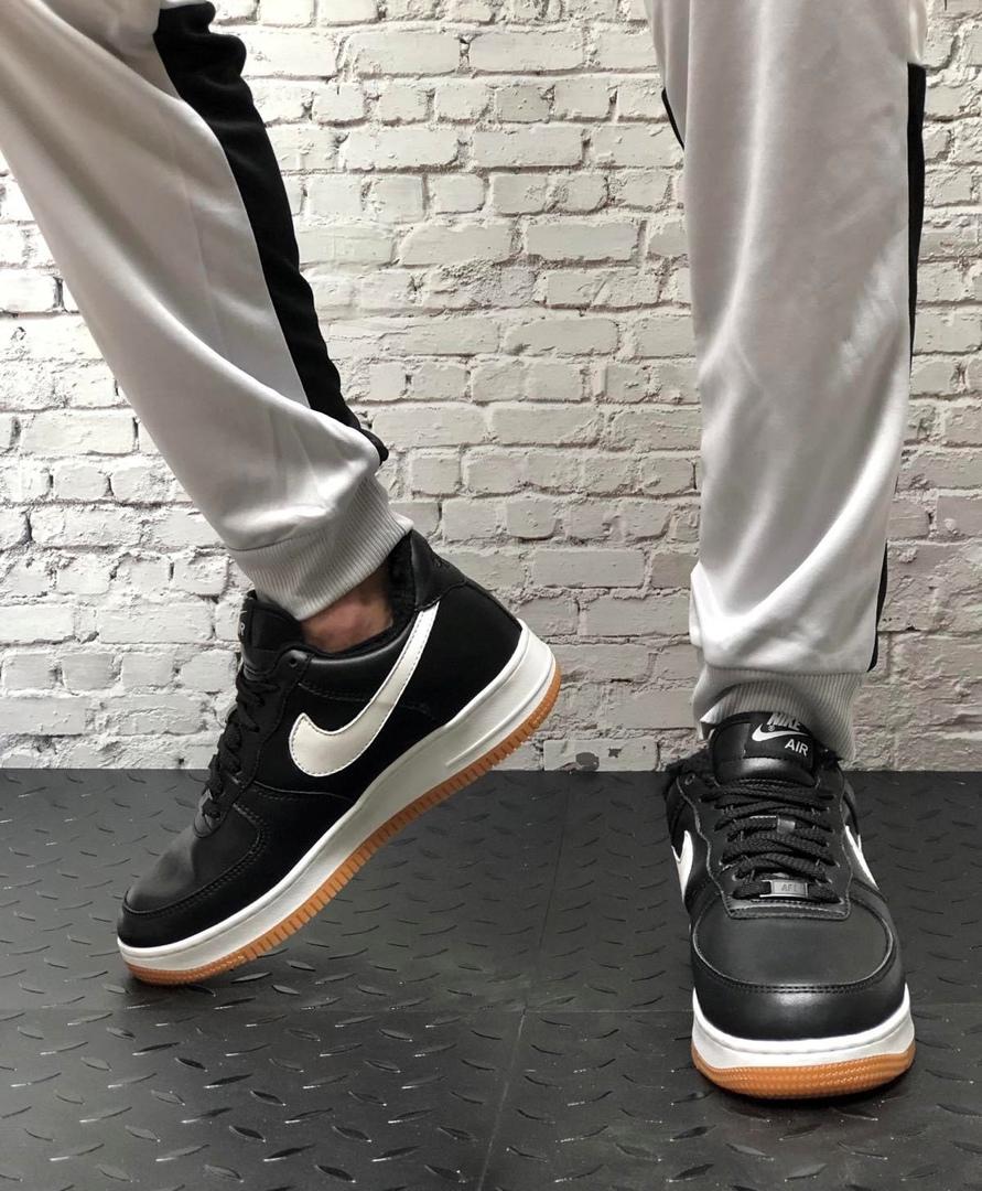 Nike Air Force Low Winter Black White Gum