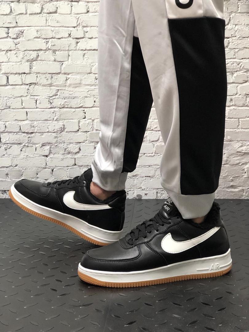 Nike Air Force Low Winter Black White Gum