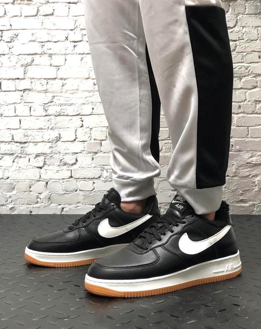 Nike Air Force Low Winter Black White Gum