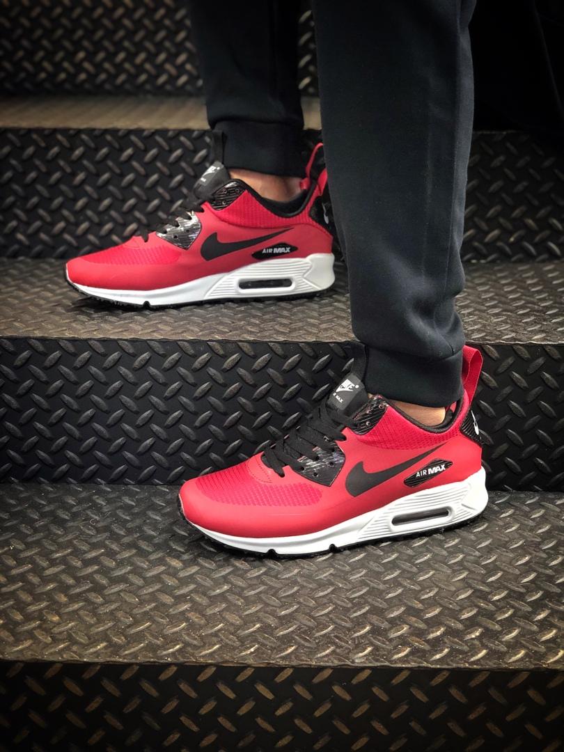Nike Air Max Mid 90 Red White «Black Logo»