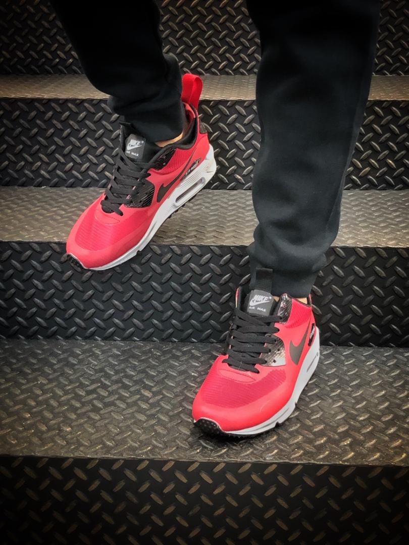 Nike Air Max Mid 90 Red White «Black Logo»
