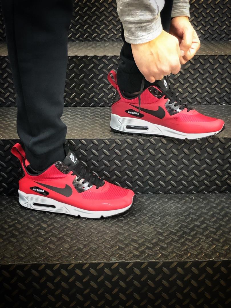 Nike Air Max Mid 90 Red White «Black Logo»