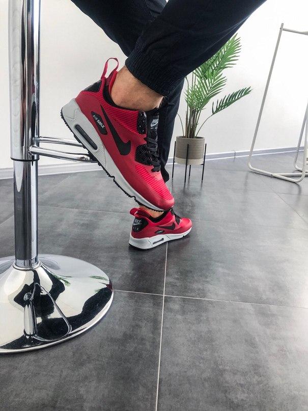 Nike Air Max Mid 90 Red White «Black Logo»