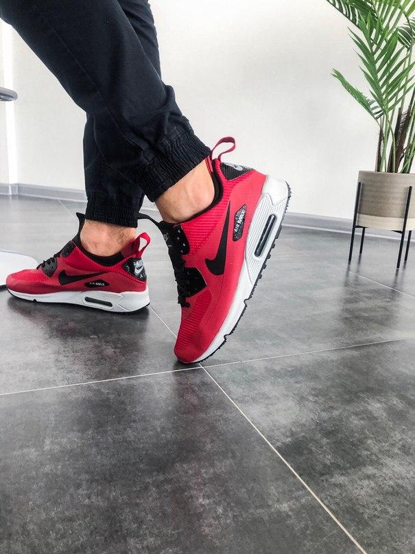 Nike Air Max Mid 90 Red White «Black Logo»