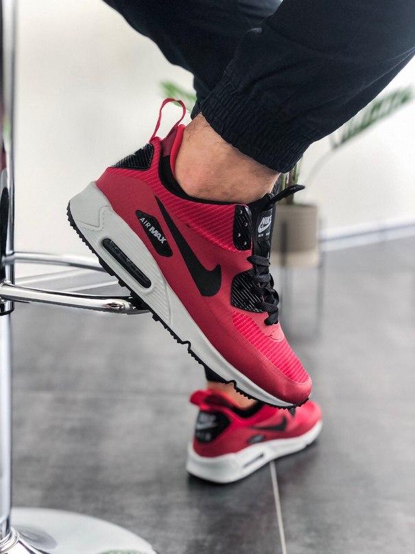 Nike Air Max Mid 90 Red White «Black Logo»