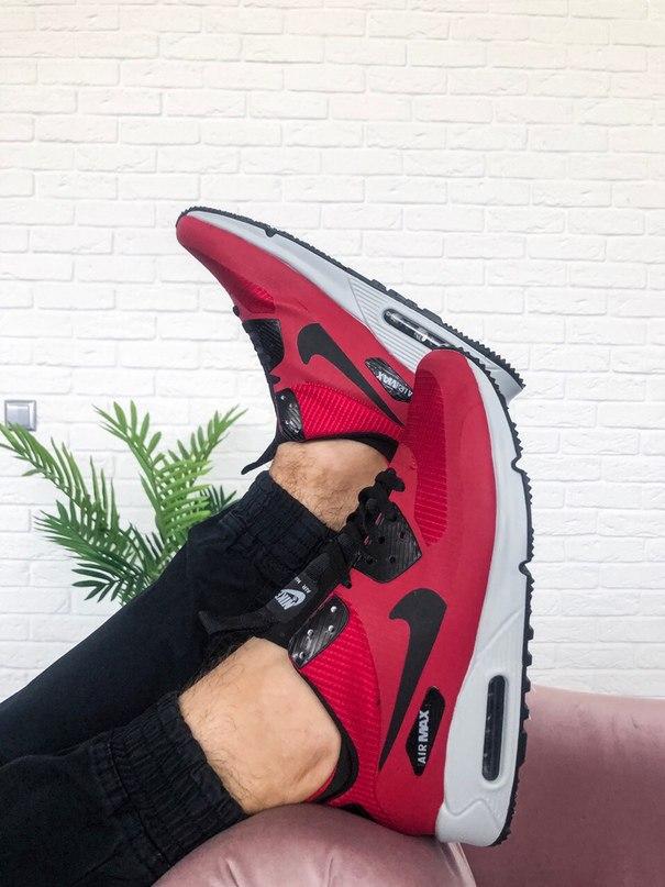 Nike Air Max Mid 90 Red White «Black Logo»