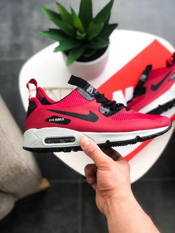 Nike Air Max Mid 90 Red White «Black Logo»