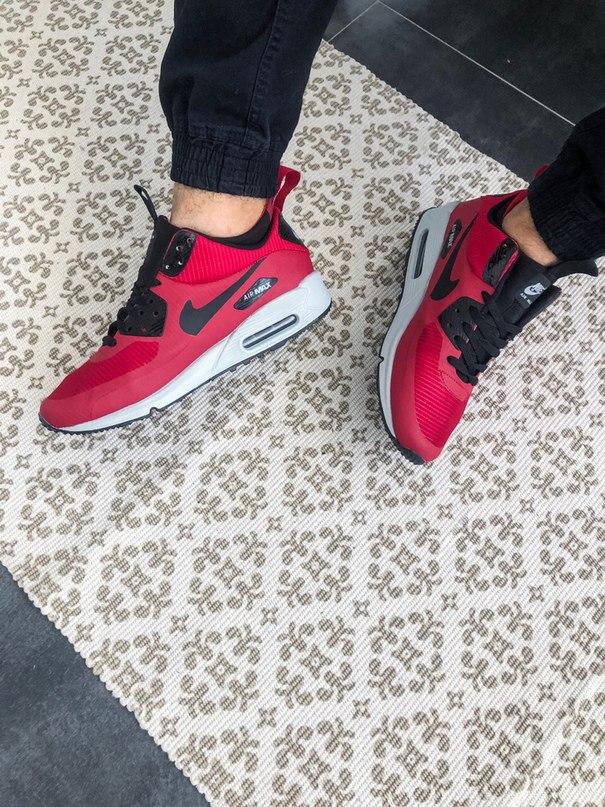 Nike Air Max Mid 90 Red White «Black Logo»