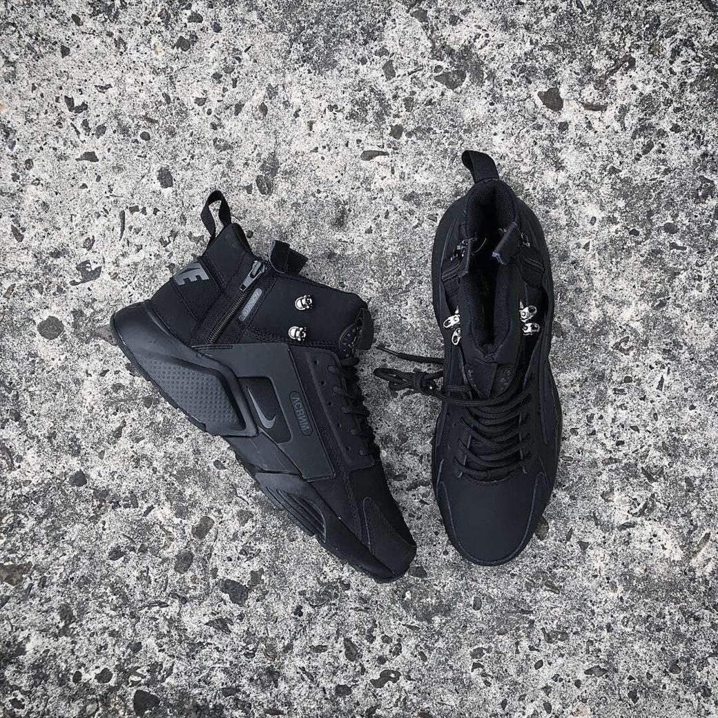 Nike Huarache x Acronym Mid Black 1