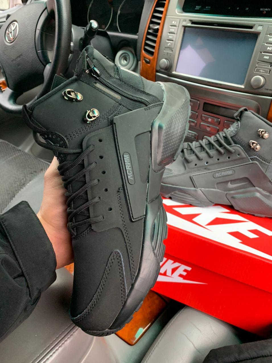 Nike Huarache x Acronym Mid Black 1
