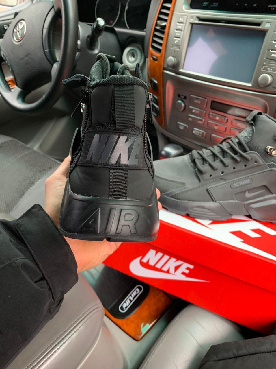 Nike Huarache x Acronym Mid Black 1