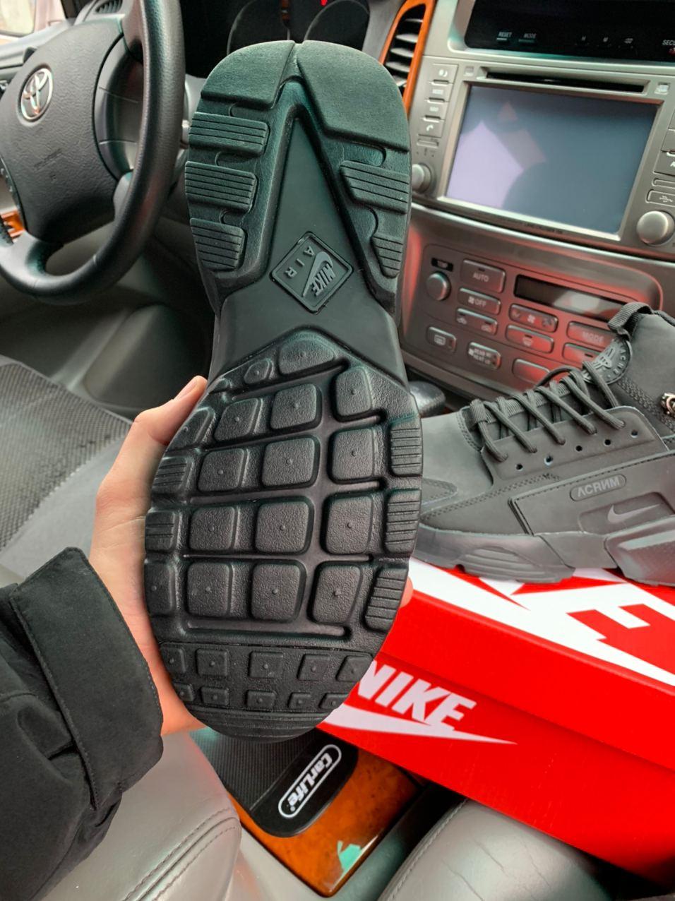Nike Huarache x Acronym Mid Black 1